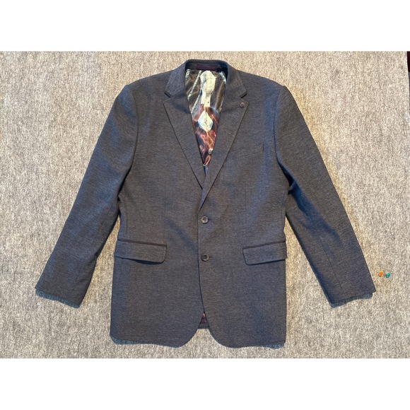 Ted Baker London Men's Dark Blue Textured Blazer Jacket Size 6